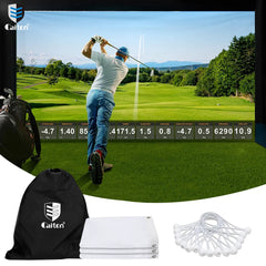 Caiton Golf Impact Screen - Silent HD, Tear-Resistant, Indoor & Outdoor Swing Training, Easy Setup, Anti-Strike, Various Sizes