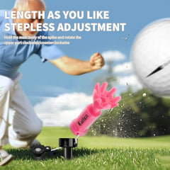 Caiton 1Pc Flexible Golf Tee 78-88mm 360° Rotating Octopus Design Stable Durable Impact-Resistant Driving Range Practice Tee Aid