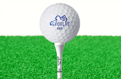 50 Pieces Bamboo Golf Degree Scale Tees 83mm Reduce Friction Side Spin Golf Tees White and Black Adjustable Depth