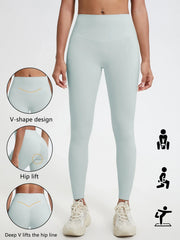 Hearuisavy Summer Super Soft Fabrics High Waist Leggings Gym Yoga Pants Running Workout Tights Push Up Sports Leggings Women