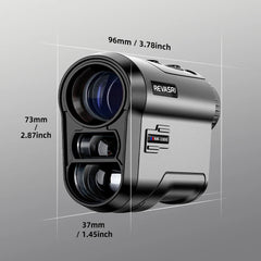 REVASRI 6x Magnification Golf Rangefinder, 1000 Yards/M with Flag Lock Vibration and Slope-Compensated Distance for Golfing