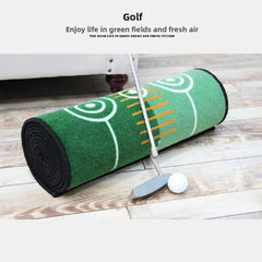 Foldable Golf Putting Practice Mat Anti-Slip Lightweight Golf Putting Green Blanket 50X300cm Portable Golf Training Pad Adults