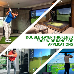 Caiton Golf Impact Screen - Silent HD, Tear-Resistant, Indoor & Outdoor Swing Training, Easy Setup, Anti-Strike, Various Sizes