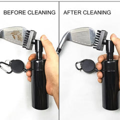 Golf Club Groove Cleaner Brush With Leakproof Spray Bottle Automatic Water Professional Golf Cleaning Kit Portable Golf Tools