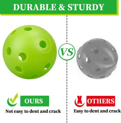 6/12/24/48Pcs Bag 42MM Practice Golf Ball Perforated Color Indoor Airflow Plastic Golf Balls Training Toy Ball