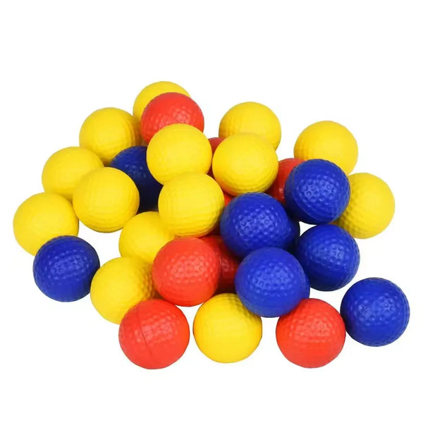 10/20/40/80Pcs Yellow PU Foam Golf Balls Sponge Elastic Indoor Outdoor Practice Training