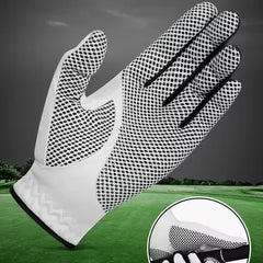 Pack 1 Pcs Golf Gloves Men Genuine Cabretta Leather Breathable Left/Right LH/RH Hand Non-Slip Men Golf Glove