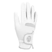 1 Pcs Men's Left Hand Golf Glove Right Hand Micro Soft Fiber Breathable Mens Golf Gloves White Color