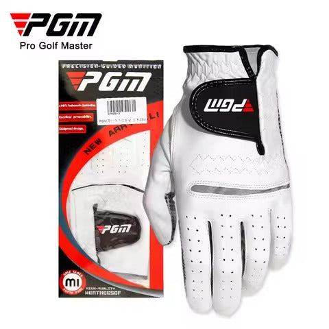 PGM Golf Gloves,Men’s Left Right Hand Soft Breathable Sheepskin Sport Gloves,Slip-resistant Golf Male Training Accessories