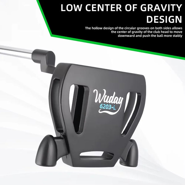 Golf Club Men's Putter for Beginners to Practice Putting, Left-Hand/Right-Hand Options Available - Lever Putter