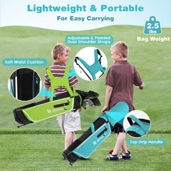 Junior Complete Golf Club Set with Stand Bag Rain Hood