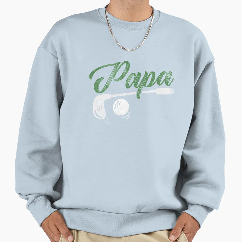 Golfing Papa Sweatshirt - Novelty Apparel Men Women